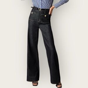 J. Crew Sailor High-Rise Wide Leg Dark Wash Jeans Size 32P NWT